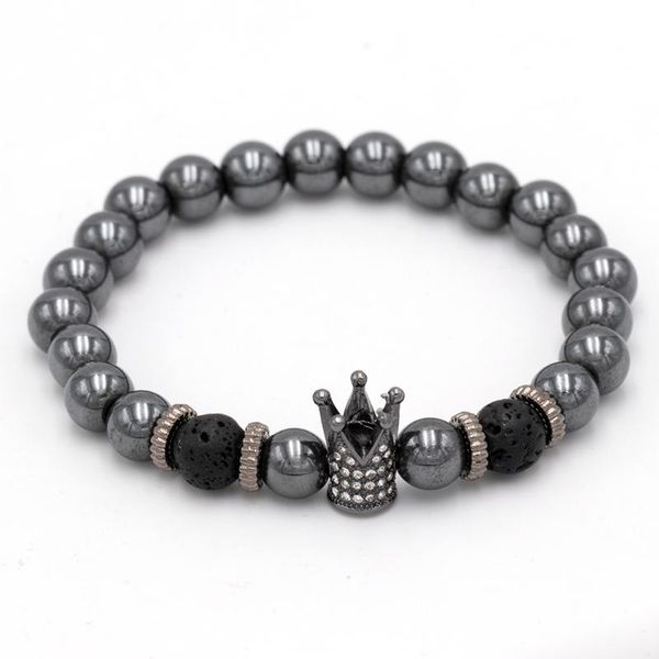 charm bracelets 2021 cz crown men fashion 8mm hematite stone bead bracelet bangle for women punk jewelry gift, Golden;silver
charm bracelets 2021 cz crown men fashion 8mm hematite stone bead bracelet bangle for women punk jewelry gift, Golden;silver
