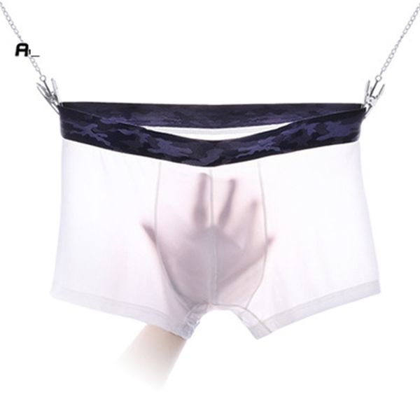 2019 new ice silk men's under soft 3 color men breathable boxer shorts plus size boxers mens underwear, Black;white
2019 new ice silk men's under soft 3 color men breathable boxer shorts plus size boxers mens underwear, Black;white