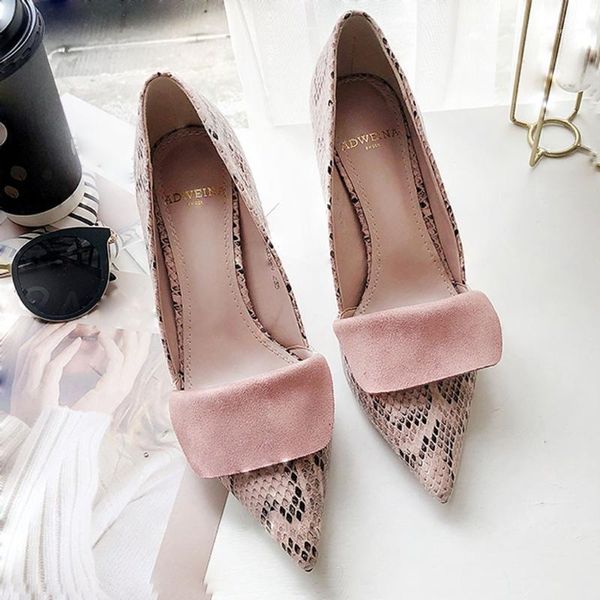 sandals personality all-match snake pattern shallow mouth ladies high heels women's light shoes for women#1, Black
sandals personality all-match snake pattern shallow mouth ladies high heels women's light shoes for women#1, Black