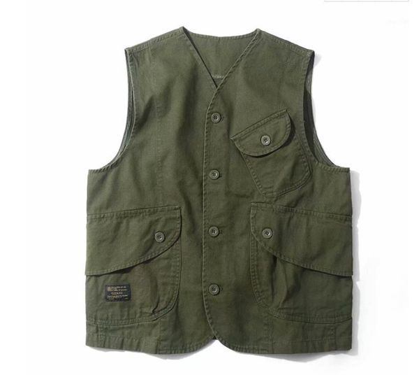 japan autumn cotton vest men's fashion multi-pockets cargo vests amekaji sleeveless jacket men casual waistcoat1, Black;white
japan autumn cotton vest men's fashion multi-pockets cargo vests amekaji sleeveless jacket men casual waistcoat1, Black;white