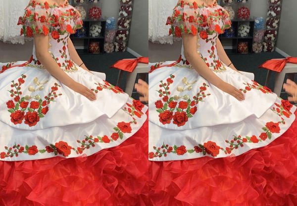 vintage red and white ball gown wedding dresses boho off shoulders 3d floral flowers lace satin wedding bridal gowns designer
vintage red and white ball gown wedding dresses boho off shoulders 3d floral flowers lace satin wedding bridal gowns designer