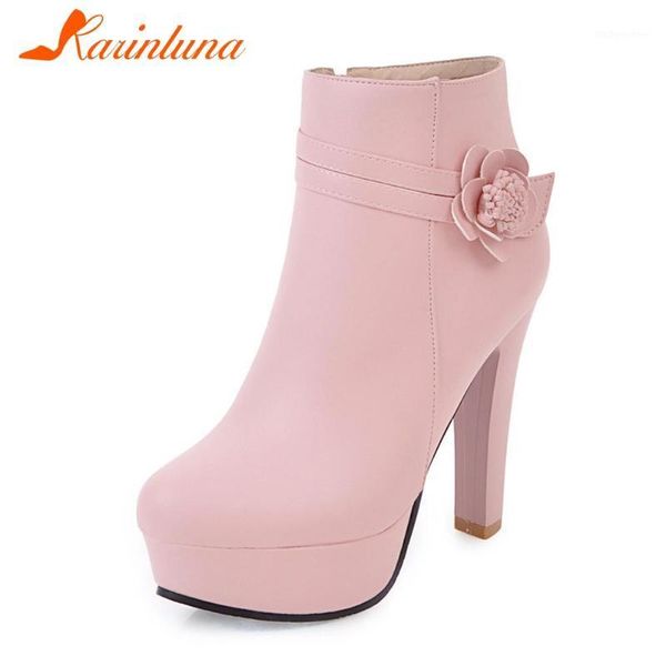 boots karin 2021 fashion design shoes lady women flower spike heels platform solid office ladies ankle footwear1, Black
boots karin 2021 fashion design shoes lady women flower spike heels platform solid office ladies ankle footwear1, Black