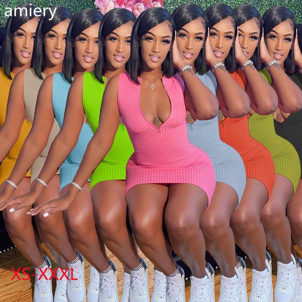 casual zipper dress tight mini skirt sleeveless party nightclub plus size womens clothing 11 colors xs-xxxl, Black;gray
casual zipper dress tight mini skirt sleeveless party nightclub plus size womens clothing 11 colors xs-xxxl, Black;gray