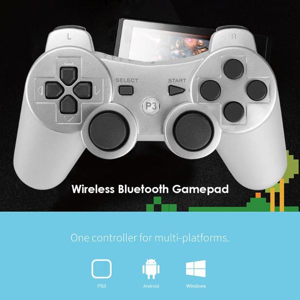 game controllers & joysticks for 3 bluetooth gamepad dual vibration wireless controller ps3 silver
game controllers & joysticks for 3 bluetooth gamepad dual vibration wireless controller ps3 silver