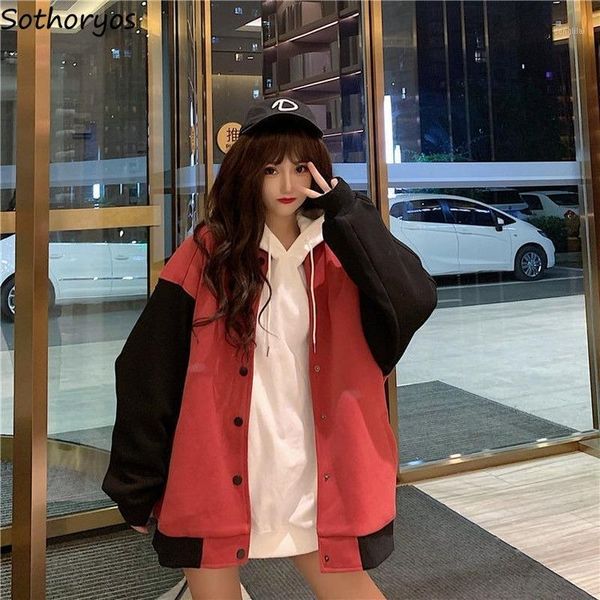basic jackets women chic stand patchwork single breasted casual all-match simple fashion plus velvet korean style harajuku loose1, Black;brown
basic jackets women chic stand patchwork single breasted casual all-match simple fashion plus velvet korean style harajuku loose1, Black;brown