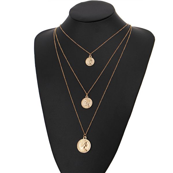 multilayer vintage long charm pendant necklaces for women fashion figure choker necklace gold color statement gifts, Silver
multilayer vintage long charm pendant necklaces for women fashion figure choker necklace gold color statement gifts, Silver