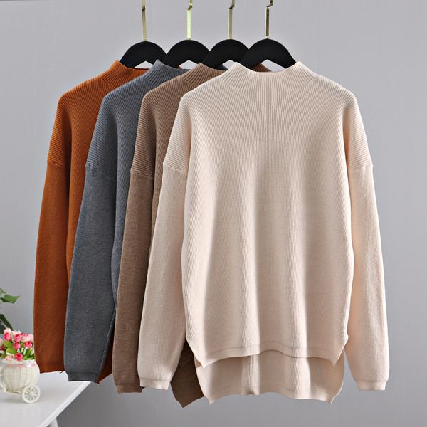 2021 new oversized women sweater high low hem pullovers thick warm woman turtlenecks knitted jumper winter clothe pull femme p0ng, White;black
2021 new oversized women sweater high low hem pullovers thick warm woman turtlenecks knitted jumper winter clothe pull femme p0ng, White;black