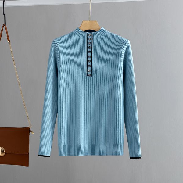 2021 new button women thick autmn winter warm turtleneck pullover jumper female stretchy knitted ribbed sweater at8k, White;black
2021 new button women thick autmn winter warm turtleneck pullover jumper female stretchy knitted ribbed sweater at8k, White;black