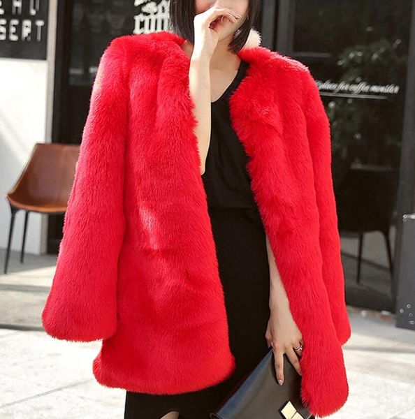 europe and america autumn and winter new warm large size mid-length leather coat jacket artificial fox fur rabbit fur grass, Black
europe and america autumn and winter new warm large size mid-length leather coat jacket artificial fox fur rabbit fur grass, Black