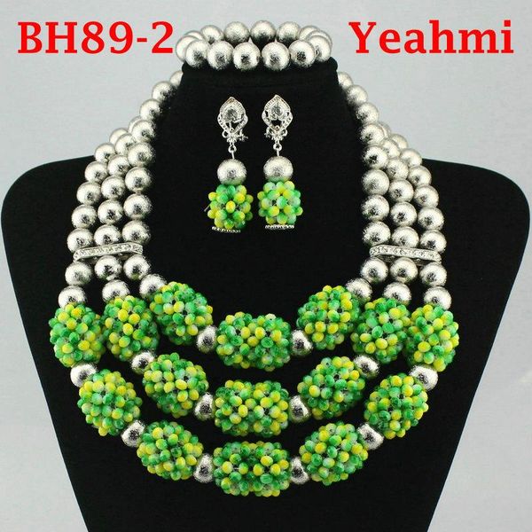 chunky gold crystal beads women necklace bridal fashion jewelry wedding african beads jewelry set 2020 bh89-2, Silver
chunky gold crystal beads women necklace bridal fashion jewelry wedding african beads jewelry set 2020 bh89-2, Silver