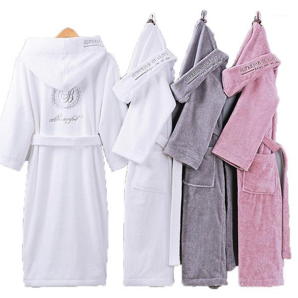bathrobe men male with hooded thick cotton towel fleece dressing gown men's bathrobe winter long robe mens bath kimono robe1, Black;brown
bathrobe men male with hooded thick cotton towel fleece dressing gown men's bathrobe winter long robe mens bath kimono robe1, Black;brown