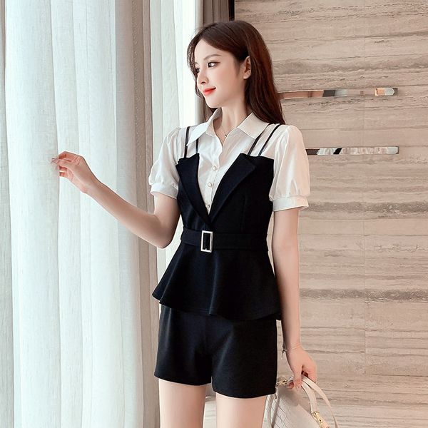 2021 Summer 2 Pieces Defines New Korean Women Tunnic Waistband Fashion Shorts Suits Two Short Sleeve Sets Top Clothes 9N8Z, Gray
2021 Summer 2 Pieces Defines New Korean Women Tunnic Waistband Fashion Shorts Suits Two Short Sleeve Sets Top Clothes 9N8Z, Gray