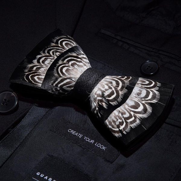 jemygins original design bowtie white natural bird feather bow tie handmade leather bow tie brooch wooden box wedding party gift q jllcos, Black;gray
jemygins original design bowtie white natural bird feather bow tie handmade leather bow tie brooch wooden box wedding party gift q jllcos, Black;gray