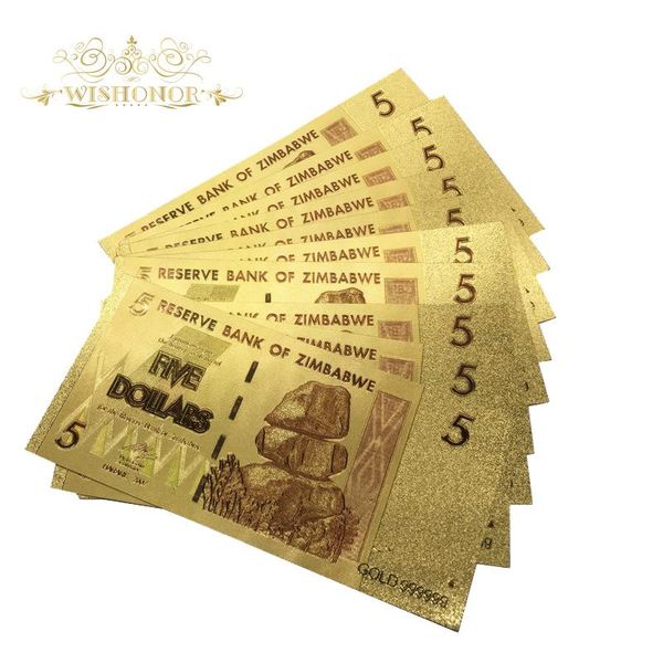 10pcs lot zimbabwe gold banknote 5 dollars banknote in 24k gold plated with 99.9 metal pure gold for collection wmtufz rimmer
10pcs lot zimbabwe gold banknote 5 dollars banknote in 24k gold plated with 99.9 metal pure gold for collection wmtufz rimmer