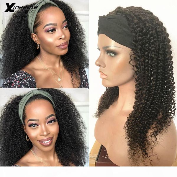 kinky curly headband scarf wig glueless human hair for african american women affordable headband wig beginner friendly xinhaoze, Black;brown
kinky curly headband scarf wig glueless human hair for african american women affordable headband wig beginner friendly xinhaoze, Black;brown
