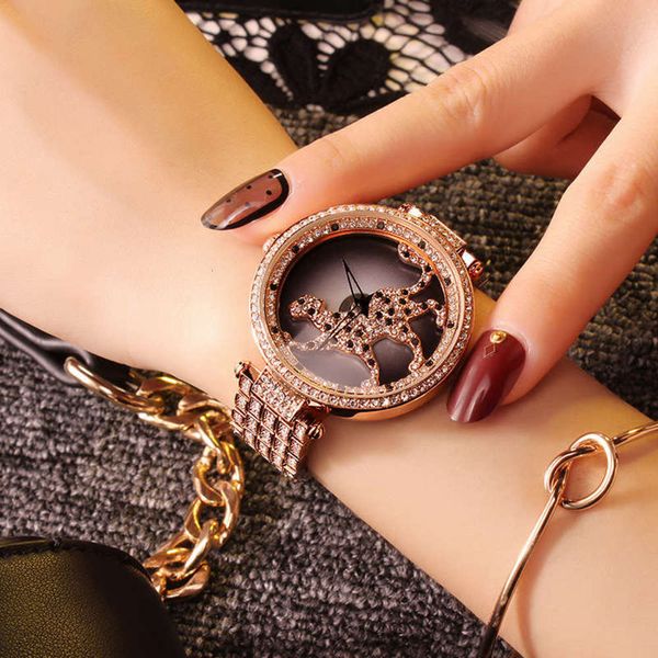 changing simple fortune watch leopard women's and exquisite women's watch with diamond steel band watch straight 20025e, Slivery;brown 
changing simple fortune watch leopard women's and exquisite women's watch with diamond steel band watch straight 20025e, Slivery;brown