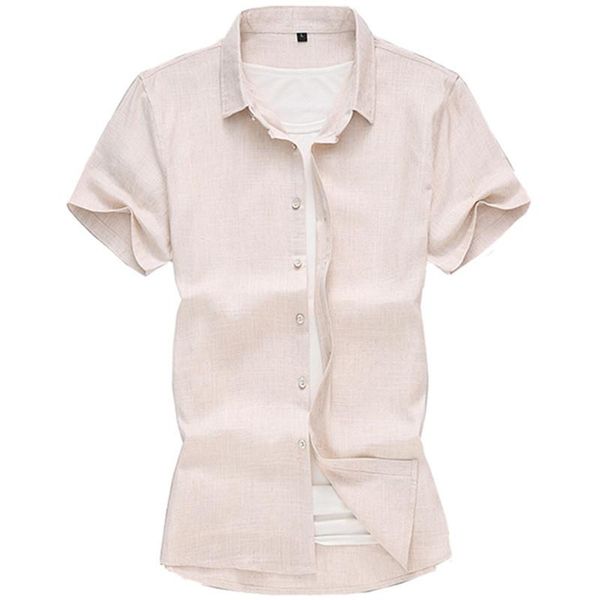 men's casual shirts short sleeve 2021 summer linen breathable lapel shirt / male solid color simple style wild blouses 7xl, White;black
men's casual shirts short sleeve 2021 summer linen breathable lapel shirt / male solid color simple style wild blouses 7xl, White;black