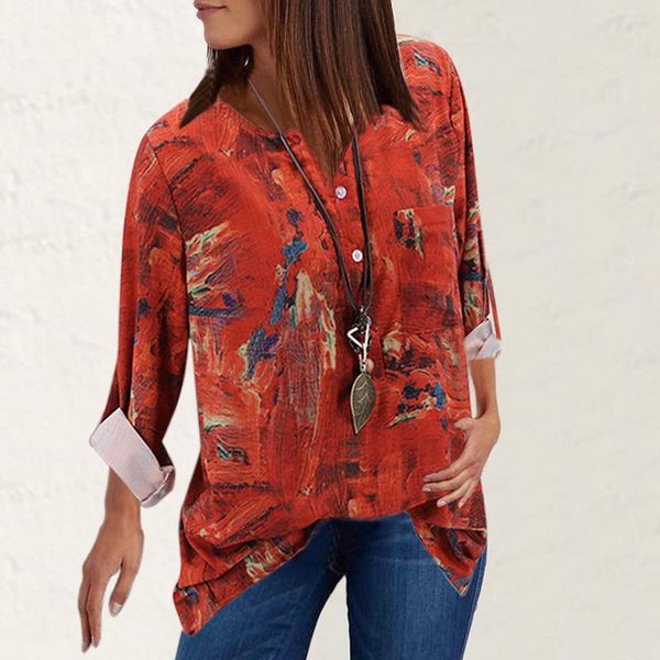 new 2020 vintage women print blouses long sleeve loose plus size shirt casual button pockets retro female 5xl autumn spring, White
new 2020 vintage women print blouses long sleeve loose plus size shirt casual button pockets retro female 5xl autumn spring, White