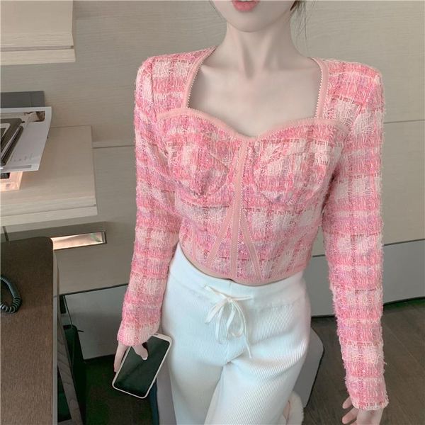 elegant new office long sleeves blouse women autumn winter slim short blouse shirt square collar, White
elegant new office long sleeves blouse women autumn winter slim short blouse shirt square collar, White