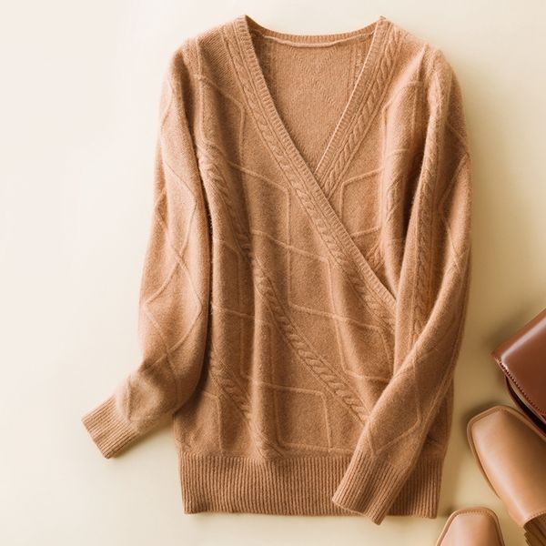 novo 100% puro cabra cashmere camisola malha feminina de alta qualidade com decote em v pulver feminino inverno moda roupas meninas, White;black
novo 100% puro cabra cashmere camisola malha feminina de alta qualidade com decote em v pulver feminino inverno moda roupas meninas, White;black
