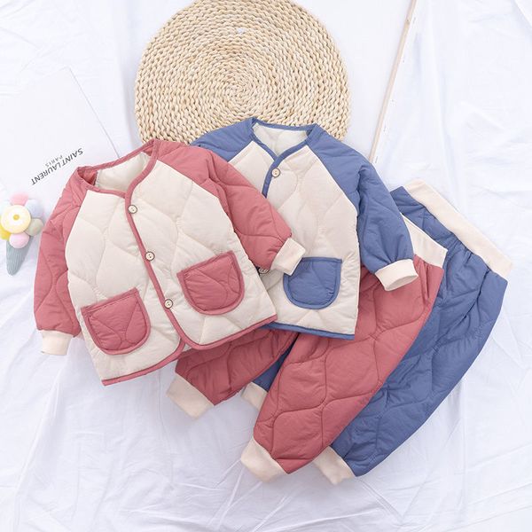 clothing boys girls cotton padded set and foreign style autumn clothes children's winter, White
clothing boys girls cotton padded set and foreign style autumn clothes children's winter, White