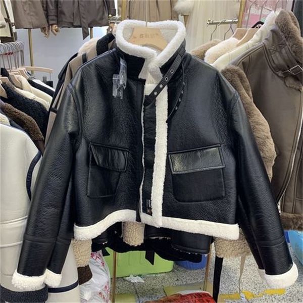 2021 new 2021 spring new retro thick hair hit color motorcycle stand collar long sleeve leather jacket women 9ufa, Black;brown
2021 new 2021 spring new retro thick hair hit color motorcycle stand collar long sleeve leather jacket women 9ufa, Black;brown