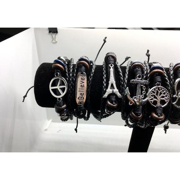 men women vintage infinity leather charm bracelet silver wooden beads handmade weave cuff wristbands 10 mixed style wmtbtf jeneffer, Golden;silver
men women vintage infinity leather charm bracelet silver wooden beads handmade weave cuff wristbands 10 mixed style wmtbtf jeneffer, Golden;silver