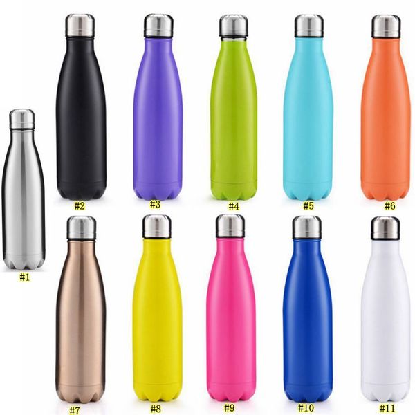 cola shaped double layers vacuum stainless steel 500ml creative cups coke water bowling bottles dha56
cola shaped double layers vacuum stainless steel 500ml creative cups coke water bowling bottles dha56