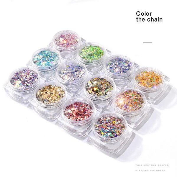 nail glitter 12box/8 boxes flakes mixed hexagon round symphony sequins pigment holographic art powder dust diy ,jh878778, Silver;gold
nail glitter 12box/8 boxes flakes mixed hexagon round symphony sequins pigment holographic art powder dust diy ,jh878778, Silver;gold