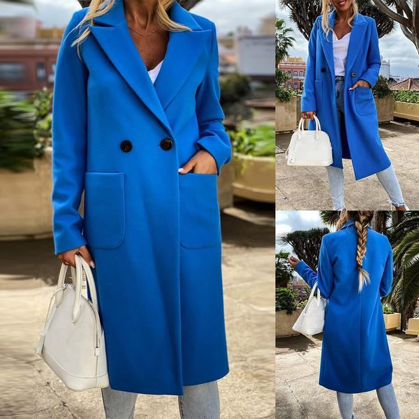 women autumn winter lapel collar buttons pockets long coat warm jacket overcoat woolen jacket coat women winter outerwear, Tan;black
women autumn winter lapel collar buttons pockets long coat warm jacket overcoat woolen jacket coat women winter outerwear, Tan;black