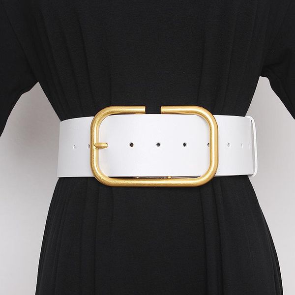 women's runway fashion gold buckle genuine leather cummerbunds female dress corsets waistband belts decoration wide belt tb1258, Black;brown
women's runway fashion gold buckle genuine leather cummerbunds female dress corsets waistband belts decoration wide belt tb1258, Black;brown