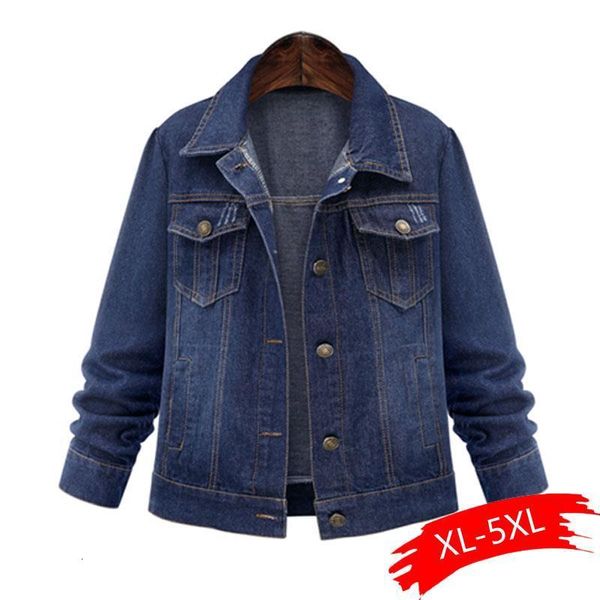 spring and autumn large size xl-5xl women's denim jacket classic casual long sleeve pocket plus size female coats jackets, Black;brown
spring and autumn large size xl-5xl women's denim jacket classic casual long sleeve pocket plus size female coats jackets, Black;brown