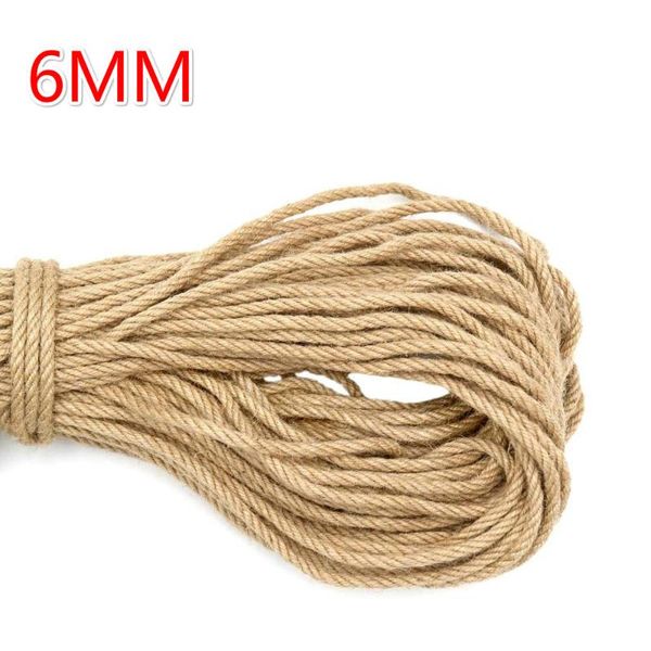 yarn 6mm natural jute rope heavy duty twine twisted cord macrame string diy craft handmade decoration pet scratching 1m-50m, Black;white
yarn 6mm natural jute rope heavy duty twine twisted cord macrame string diy craft handmade decoration pet scratching 1m-50m, Black;white