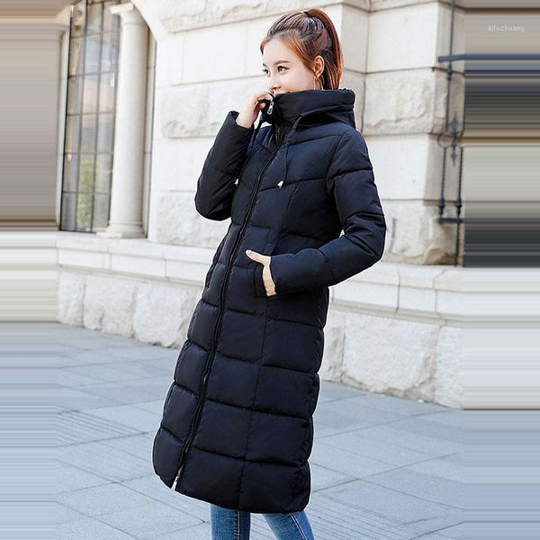 winter jacket women thickened parka women stitching slim long winter coat down cotton ladies jacket 2018 z5483b1, Black
winter jacket women thickened parka women stitching slim long winter coat down cotton ladies jacket 2018 z5483b1, Black