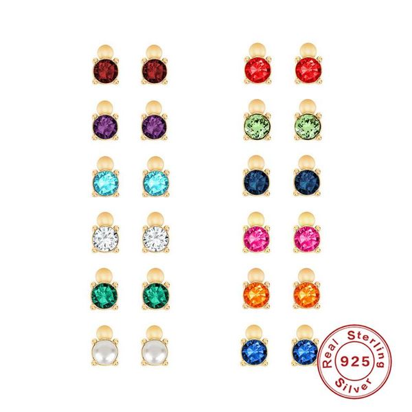 stud canner 925 sterling silver korea ins birthday stone diamond earrings for women party gifts jewelry accessories, Golden;silver
stud canner 925 sterling silver korea ins birthday stone diamond earrings for women party gifts jewelry accessories, Golden;silver
