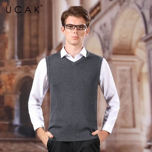 ucak brand sweater vest men clothing autumn new arrival streetwear solid color wool sweater vests pull homme men clothes u1043 201021, White;black
ucak brand sweater vest men clothing autumn new arrival streetwear solid color wool sweater vests pull homme men clothes u1043 201021, White;black