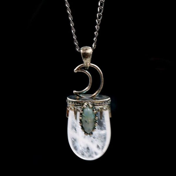 natural stone crown half moon vintage necklaces antique amethysts pendant necklace women men healing jewelry qyluvg, Black
natural stone crown half moon vintage necklaces antique amethysts pendant necklace women men healing jewelry qyluvg, Black