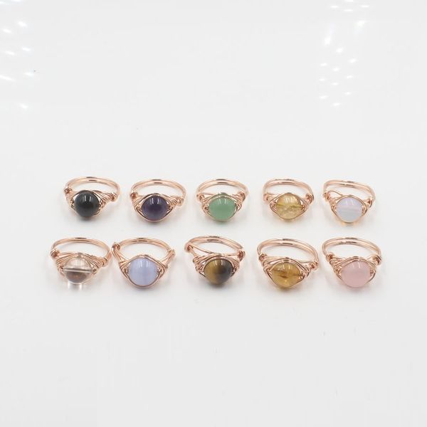 wire wrapped setting stone crystal quartz healing chakra stone opening rings pink purple natural stone rings kallaite for women men, Golden;silver
wire wrapped setting stone crystal quartz healing chakra stone opening rings pink purple natural stone rings kallaite for women men, Golden;silver