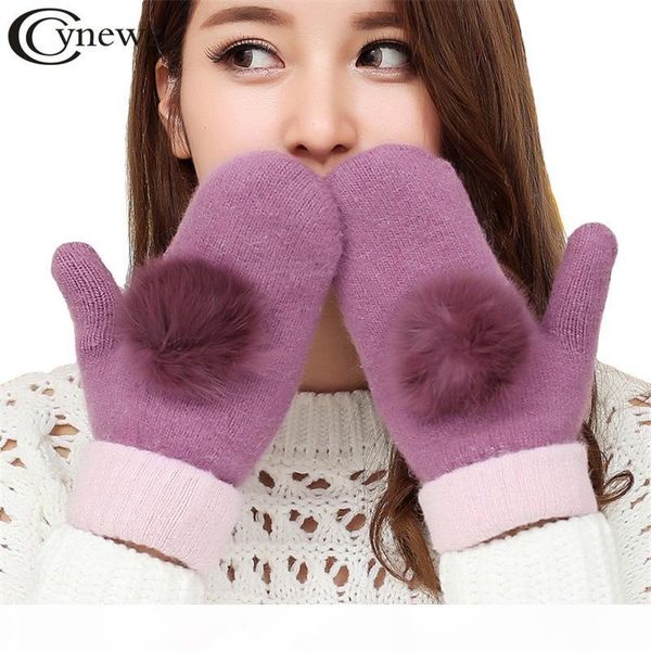 real fur ball design womens knitted mittens gloves winter autumn keep warm wool gloves fashion female glove, Blue;gray
real fur ball design womens knitted mittens gloves winter autumn keep warm wool gloves fashion female glove, Blue;gray