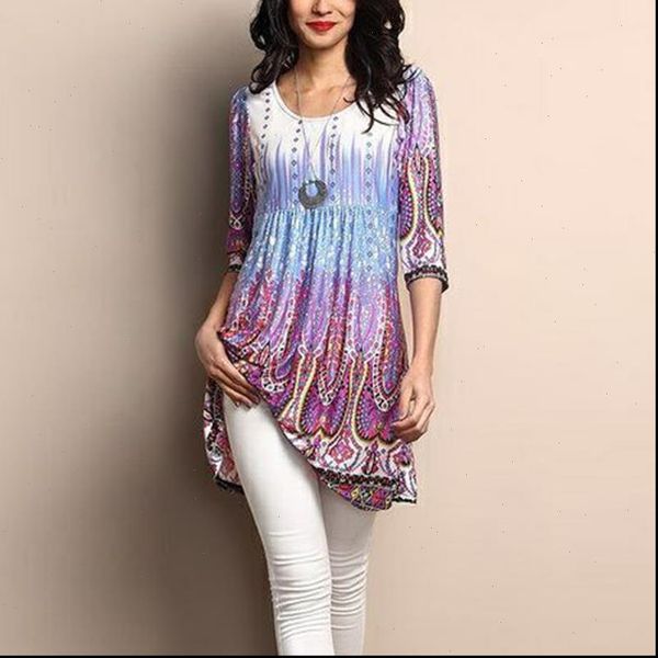 women blouses long sleeve tunic floral printed o neck pullover blouse autumn spring ruffled casual soft shirt plus size 5xl, White
women blouses long sleeve tunic floral printed o neck pullover blouse autumn spring ruffled casual soft shirt plus size 5xl, White