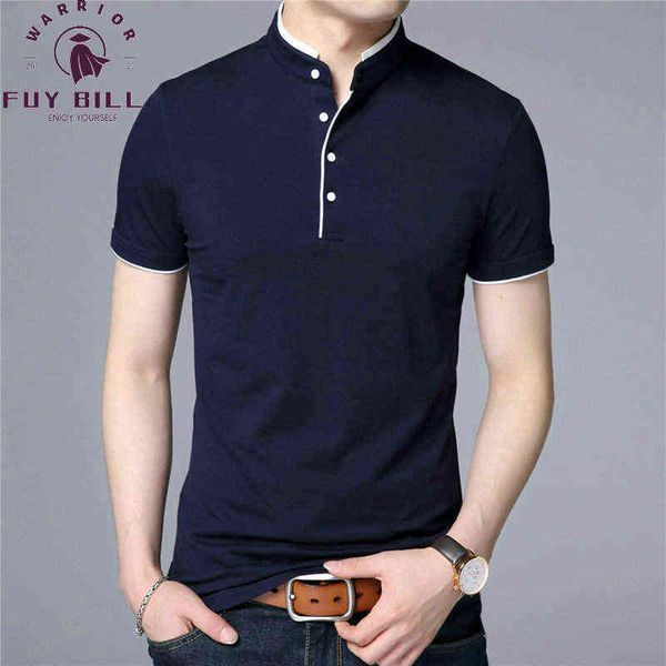 fuybill 2021 spring summer new style mandarin collar short sleeve tee shirt men men brand clothing slim fit cotton t-shirts y220214, White;black
fuybill 2021 spring summer new style mandarin collar short sleeve tee shirt men men brand clothing slim fit cotton t-shirts y220214, White;black