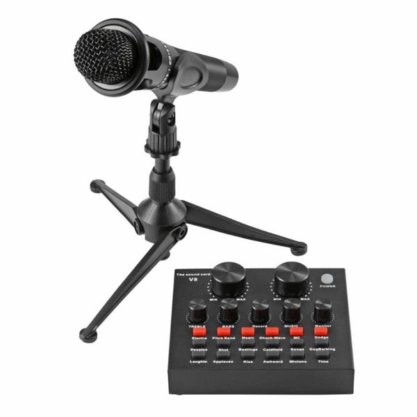 v8 audio usb headset microphone earphone webcast streamer live sound card cable set for phone computer pc
v8 audio usb headset microphone earphone webcast streamer live sound card cable set for phone computer pc