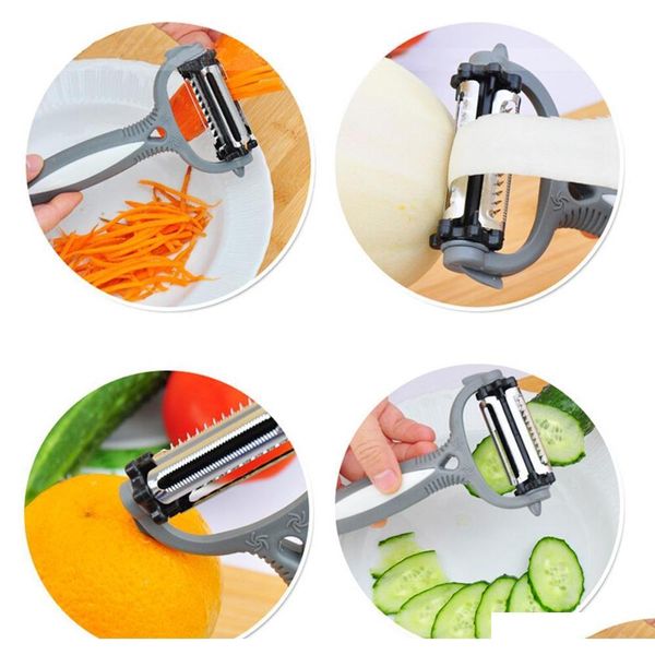 multifunctional 360 degree rotary potato peeler vegetable cutter fruit melon planer grater kitchen gadget jllxgs xhhair