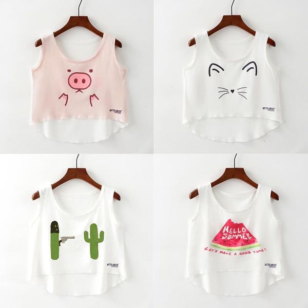 new fashion women crop sleeveless cat panda print summer casual women short cropped vest tank, White
new fashion women crop sleeveless cat panda print summer casual women short cropped vest tank, White
