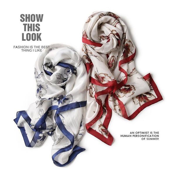 scarves long silk scarfs for women fashion floral design hijab scarf red and blue size 180cm x 90cm, Blue;gray
scarves long silk scarfs for women fashion floral design hijab scarf red and blue size 180cm x 90cm, Blue;gray