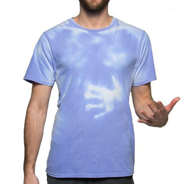 shujin men color changing short sleeve t-shirt men's beach clothing wild casual, White;black
shujin men color changing short sleeve t-shirt men's beach clothing wild casual, White;black