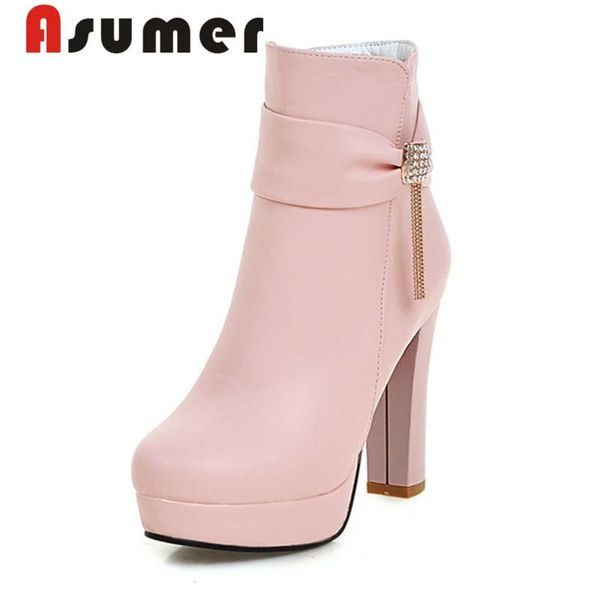 boots asumer 2021 round toe zip high heels platform dault solid ankle for women hoof bowknot autumn winter, Black
boots asumer 2021 round toe zip high heels platform dault solid ankle for women hoof bowknot autumn winter, Black