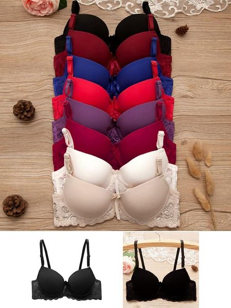 in stock lace bra underwear with push up plus size lingerie women intimates brassieres with steel ring women brassiere, White;black
in stock lace bra underwear with push up plus size lingerie women intimates brassieres with steel ring women brassiere, White;black