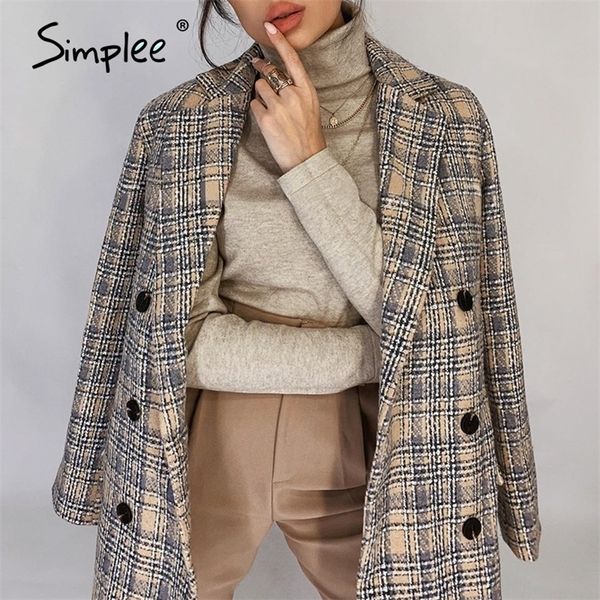 simplee office ladies plaid women tweed blazer coat causal long sleeve autumn winter coat button pocket female suit short blazer lj201214, White;black
simplee office ladies plaid women tweed blazer coat causal long sleeve autumn winter coat button pocket female suit short blazer lj201214, White;black