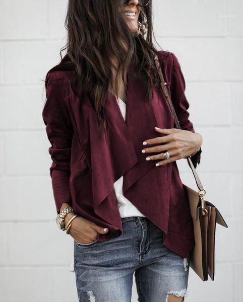 2020 spring new women ladies coat solid scarf collar loose casual long sleeve open stitch jacket coat outwear1, Black;brown
2020 spring new women ladies coat solid scarf collar loose casual long sleeve open stitch jacket coat outwear1, Black;brown